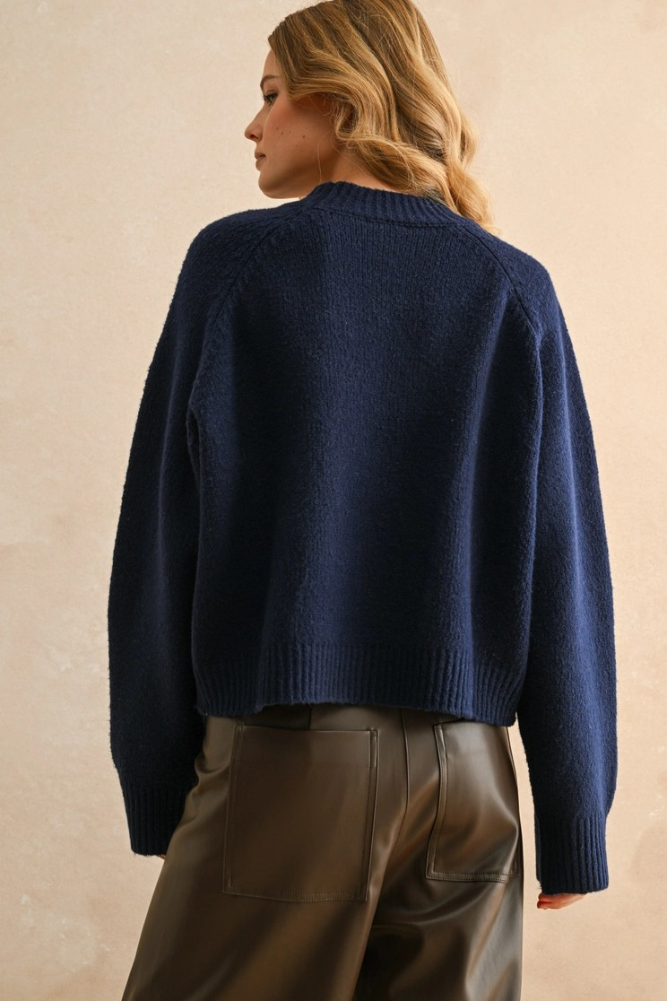 New York Letter Front Sweater