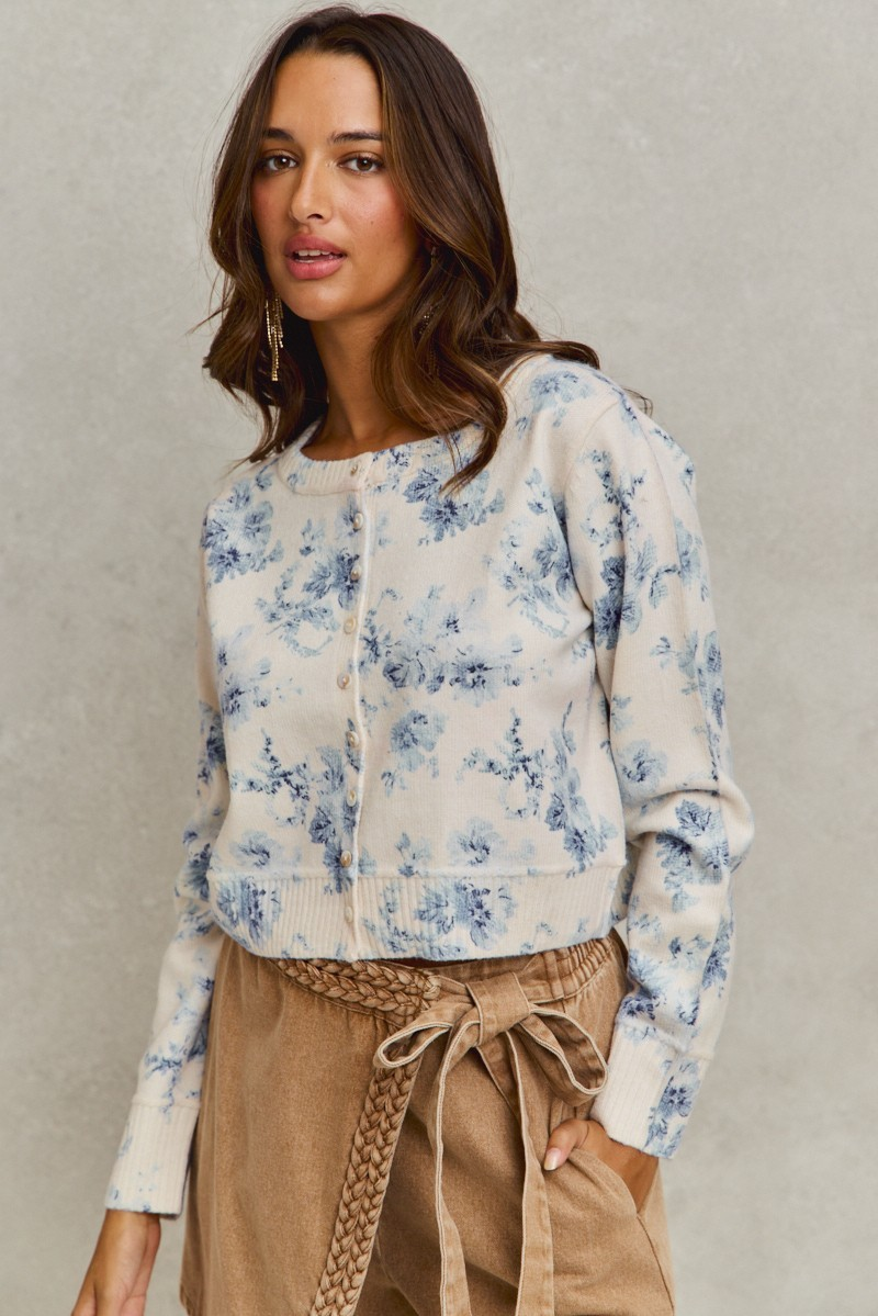 Florence Vintage Floral Cardigan