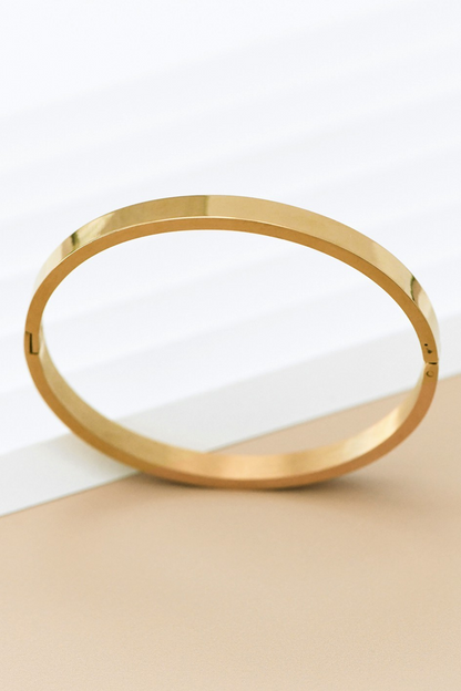 Hinged Gold Bangle