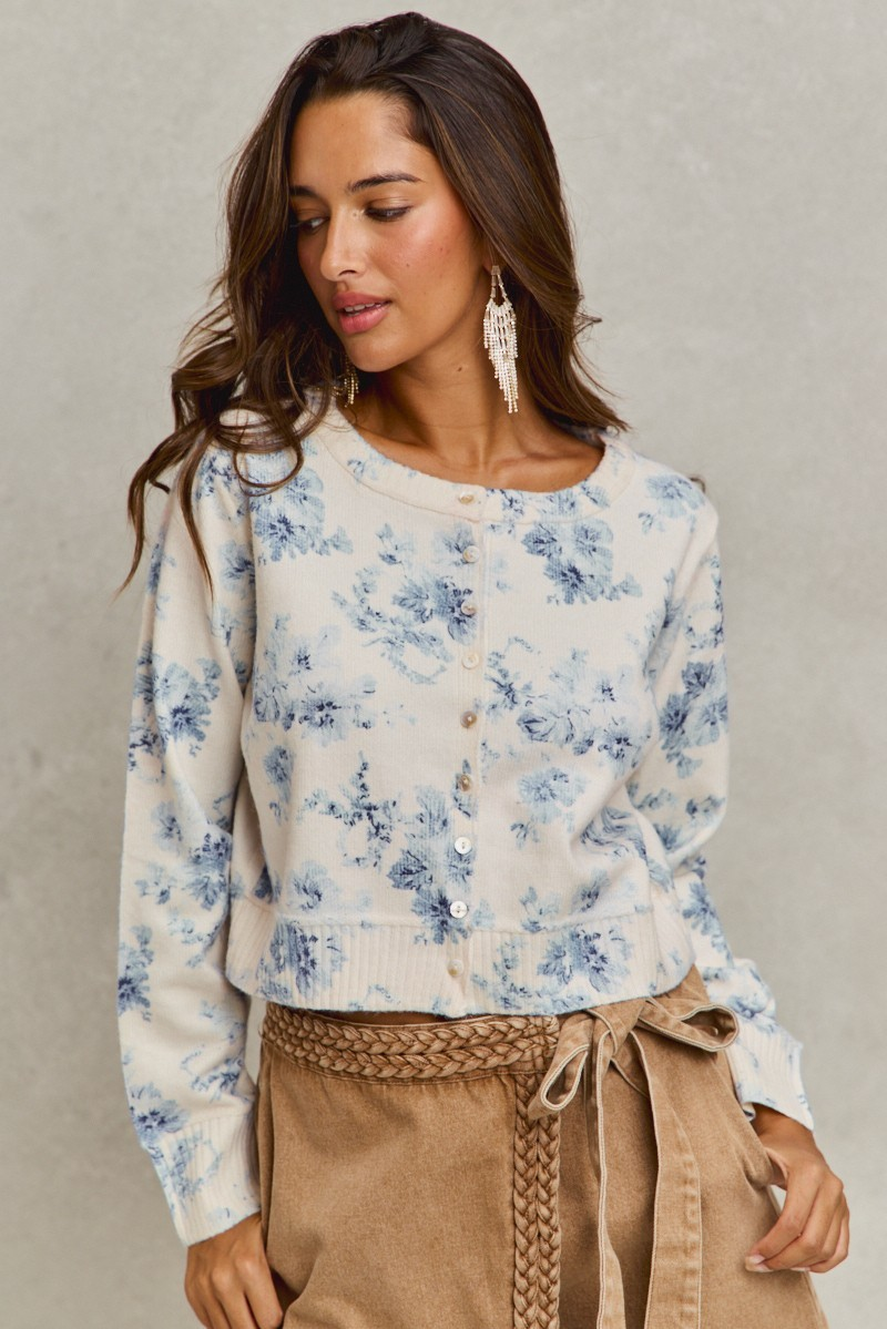 Florence Vintage Floral Cardigan