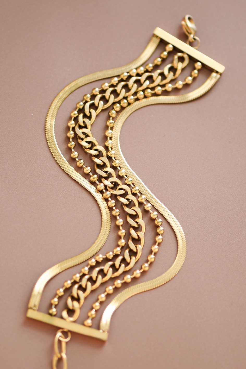 Chunky Chain Layered Bracelet
